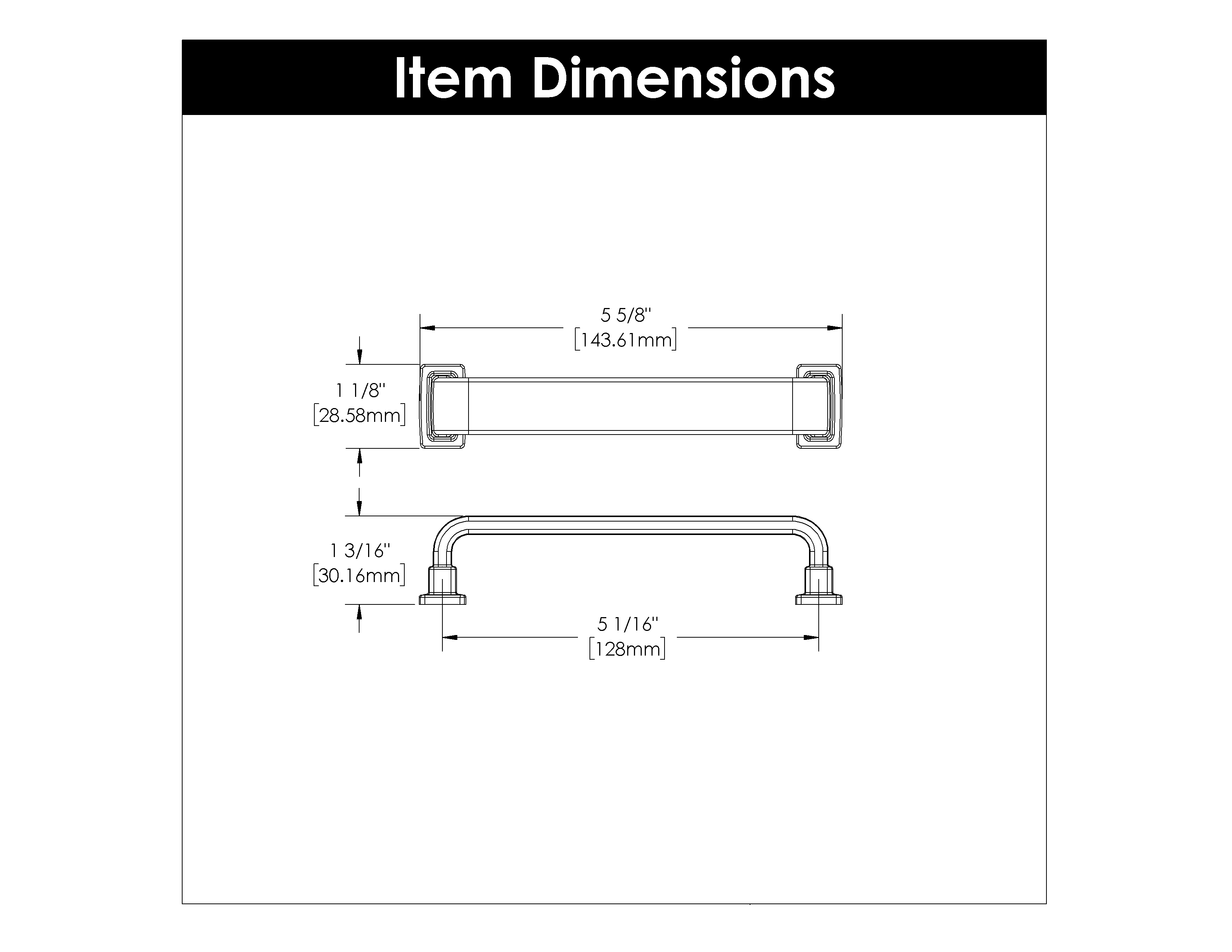 5-1/16 Inch (128mm) Brighton Pull